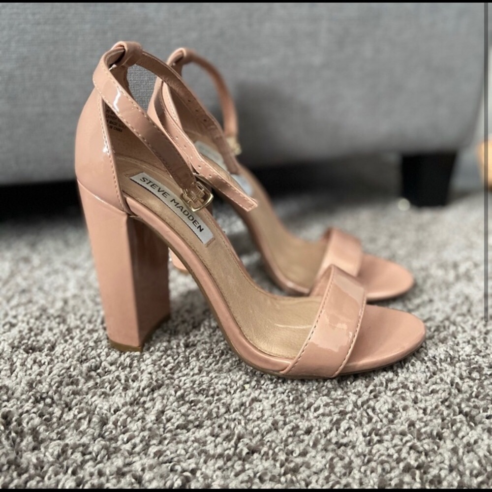 Steve Madden Carrson Blush Leather Heel Size 7